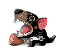 Eugy Puzzle 3D Diable de Tasmanie 9 x 6,5 cm carton noir 35 pièces