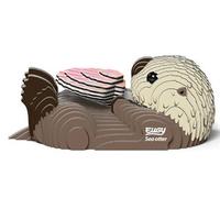 Eugy Puzzle 3D Loutre de Mer N°060 – Jouet créatif en carton recyclé, éducatif dès 6 ans