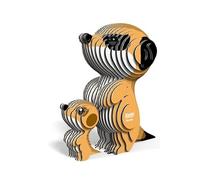 Eugy Puzzle 3D suricate 7 x 7,5 cm carton orange 45 pièces