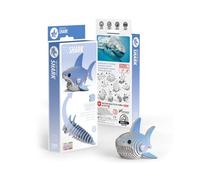 Eugy – Puzzle 3D Requin N°019 – Jouet créatif en carton recyclé, dès 6 ans
