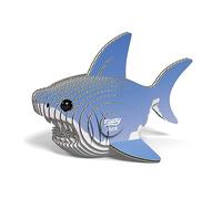 EUGY Requin - Puzzle 3D N° 019 - Jouet Créatif en Carton Recyclé - pour Enfants dès 6 Ans et Adultes Jusqu’à 99 Ans- Puzzle Éducatif et Écologique