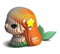 EUGY Sirène - Puzzle 3D N° 050 - Jouet Créatif en Carton Recyclé - pour Enfants dès 6 Ans et Adultes Jusqu’à 99 Ans - Puzzle Éducatif et Écologique