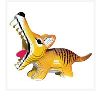 EUGY Tigre de Tasmanie - Puzzle 3D N° 086 - Jouet Créatif en Carton Recyclé - pour Enfants dès 6 Ans et Adultes Jusqu’à 99 Ans - Puzzle Éducatif et Écologique