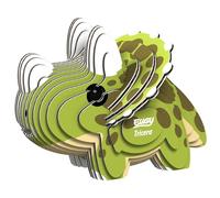 EUGY Tricératops - Puzzle 3D Dinosaure N° 006 - Jouet Créatif en Carton Recyclé - pour Enfants dès 6 Ans et Adultes Jusqu’à 99 Ans- Puzzle Éducatif et Écologique