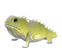 EUGY Tuatara - Puzzle 3D N° 004 - Jouet Créatif en Carton Recyclé - pour Enfants dès 6 Ans et Adultes Jusqu’à 99 Ans- Puzzle Éducatif et Écologique