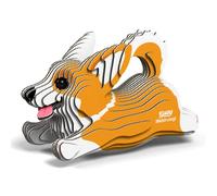 EUGY Welsh Corgi chien, puzzle 3D n° 080, jouet créatif en carton recyclé, pour enfants dès 6 ans et adultes jusqu’à 99 ans, puzzle éducatif et écologique