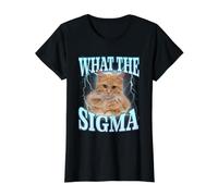 Euh, C'est Quoi Le Sigma Meme Cat ? T-Shirt Graphique avec Valeur, Femme, Noir, S