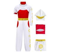 Euholute Zombies - Costume de pom-pom girl de vampire Nova pour fille - Costume de Victor Addison Wells Nova à capuche - Uniforme d'Halloween (rouge et blanc, taille XS)