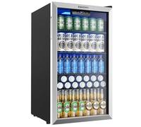 EUHOMY - 130 pièces refroidisseur de pot refroidisseur de boisson porte en verre soda bière vin boisson refroidisseur maison bar bureau contrôle numérique de la température