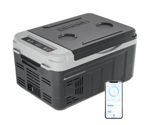 EUHOMY Glacière portable pour compresseur 10L (-20°C ~ 20°C), DC 12/24V AC 230V Compresseur portable avec contrôle par application, refroidissement rapide en 15 minutes, modes ECO/MAX