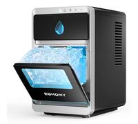 EUHOMY LunaArc Crescent Machine à Glaçons Portable avec Croissant de Cristal 1600 Pièces/Jour Prêt en 12 Minutes Nettoyage Automatique en Profondeur Machine à Glaçons pour Whiskey/Café/Boissons