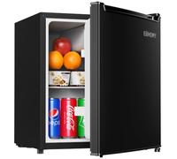 EUHOMY Mini réfrigérateur 46 L avec congélateur, réfrigérateur compact réversible à porte simple, thermostat réglable, économie d'énergie, mini réfrigérateur pour chambre à coucher, bureau, dortoir,
