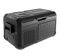 EUHOMY - Réfrigérateur 12 V, congélateur portable 19 litres (18 l), refroidisseur électrique -55 °F ~ 46 °F, porte réversible du réfrigérateur de voiture 12 V, congélateur portable 12/24 V CC