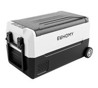 EUHOMY Réfrigérateurs 12 V, -15,6 °C ~ 20 °C, refroidisseur électrique portable de 37 litres 12/24 V CC et 120-240 V AC, séparateur amovible, réfrigérateur de voiture pour voiture, camping-car,