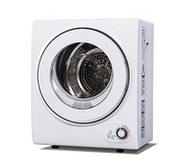Euhomy Sèche-linge portable 110 V 850 W compact 1,5 pieds cubes en acier inoxydable avec bac en acier inoxydable pour appartements, caravanes, chambres à coucher, blanc