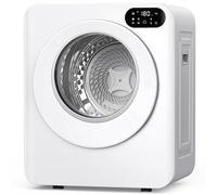 Euhomy Sèche-linge portable de 3,5 m³, sèche-linge 850 W avec tambour en acier inoxydable, tuyau d'échappement, panneau de commande LED pour appartements, maison, chambre, petits espaces, couleur