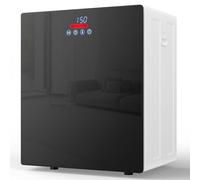 Euhomy Tuyau d'échappement portable avec 4 fonctions de séchage, sèche jusqu'à 2,5 kg de vêtements, mini sèche-linge 850 W avec doublure en acier inoxydable, noir et blanc