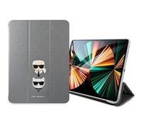 Karl Lagerfeld Étui pour iPad Pro 12.9 (2017) Clapet support multiposition Gris