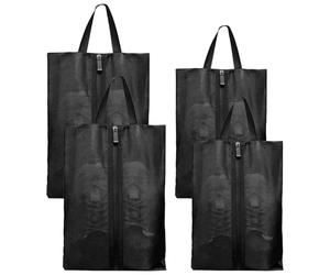 EUIEUT 4 Sacs à Chaussures de Voyage 2 Tailles, Sac à Chaussures Portable, Organisateur de Chaussures de Voyage, Sac à Chaussures en Maille, Sacs à Chaussures avec Fermeture à Glissière, pour Valise