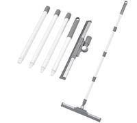 EUIEUT Raclette à eau multifonction en silicone avec longue poignée pour sol, salle de bain, douche, carrelage, fenêtre, poussière