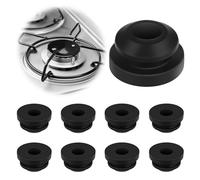 EUIOOVM Lot de 8 supports de casseroles, en caoutchouc rouillé, compatibles avec les supports de casseroles, avec barres de 5 mm de Dometic, Smev et Thetford, accessoires pour plaque de cuisson de