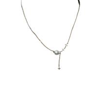 EUIYCBA Collier Star River Universe - Tempérament féminin - Socialite - Léger - Design de niche - Chaîne de clavicule haut de gamme - 1 pièce, One Size, Acétate, Pas de pierre précieuse