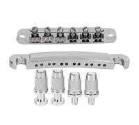 Eujgoov 12 String Electric Guitar Bridge, Zinc Alloy Silver | Taille Standard pour 12 Cordes, Construction en Alliage de Zinc, Finition Antirouille, Aspect argenté élégant pour guitare.