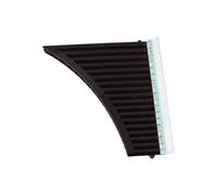 Eujgoov 18 Tuyaux Pan Flûte C Key Panpipes Tube Abs Abs Wind Instrument avec Sac en Tissu pour les élèves Débutants Pratique et Portable (noir)