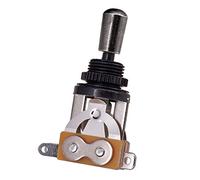 Eujgoov 3 Way Guitar Toggle Switch, Zinc Alloy Pickup Selector with Brass | Interrupteur à bascule de guitare à 3 voies, sélecteur de micro en alliage de Zinc avec chapeau en laiton, arbre fileté de