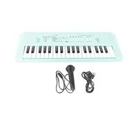Eujgoov 37 Touches Clavier électrique Système D'alimentation à Double électricité avec Fonction D'enregistrement de Microphone Piano Musical Portable (BLUE)