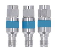 Eujgoov 3pcs 2W RF Coaxial DC Block Acier Inoxydable Mâle à Femelle Connecteur SMA Terminator Blocks