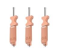 Eujgoov 3PCS Amélioration du Kit Hotend Metal Hotend avec Buse Détachable Rapide pour Flashforge AD5X 3D Imprimante 0,25 Mm 0,4 Mm 0,6 Mm en Acier Durci