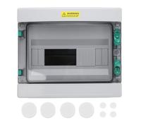 Eujgoov ABS Electrical Junction Box IP66 Rain Proof Distribution Outdoor Distribution 12 avec Couverture Transparente pour le Costume de ténacité de L'industrie