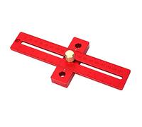 Eujgoov Accessoire de Travail du Bois Règle de Marquage Antirouille en Forme de T Anodisé Règle de Marquage 0-17cm pour Projet de Menuiserie
