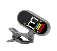 Eujgoov Accordeur de Guitare Rechargeable, Affichage Couleur LCD Rotatif à 360 Degrés Chromatique sur Accordeur pour Violon ukulélé Basse