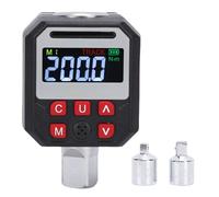 Eujgoov Adaptateur de ynamométrique Numérique, Entraînement 1/2 Pouce, 0-200 Nm, avec Avertisseur Sonore et Lumineux (LED clignotante), pour la Réparation de Motos et de Voitures et