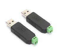 Eujgoov Adaptateur de Convertisseur USB vers RS485 RS485 vers USB vers Rs485 Module de Convertisseur Modbus 2 Pièces CH340 pour Win8/Win7/Linux/XP/Vista