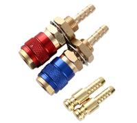 Eujgoov Adaptateur de Gaz Refroidi à L'Eau en Laiton, Ensemble de (6MM) | Adaptateur de gaz refroidi à l\'eau, ensemble de connecteurs rapides de gaz d\'eau en laiton, 2 adaptateurs et 2 fiches,