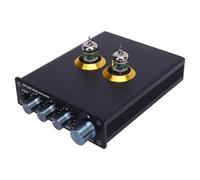 Eujgoov Ample de Casque de Préampli Phono du Tube à Vide, Préamplificateur Stéréo HIFI Amplification Sonore Polyvalente pour une Riche Expérience Audio (Prise UE)