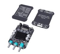 Eujgoov Amplificateur Bluetooth 2.0 Canaux, Contrôle des Graves et Aigus | Construction PCB, Module Audio Bluetooth 5.1, Entrée AUX 3,5 Mm, Enceintes Passives 4-8 Ohm, Projets Audio