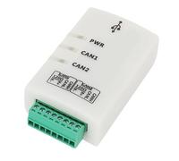 Eujgoov Analyseur de Bus CAN Double Canal USBCAN 2C, Calcul Intelligent du Débit en Bauds, Convertisseur USB vers CAN Multifonctionnel pour l'automobile et l'électronique