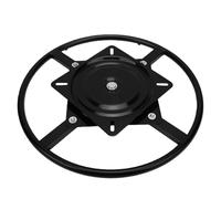 Eujgoov Base Rotative de Remplacement pour Fauteuil Inclinable Robuste, Anneau de 50 Cm, Plaque Carrée de 24,5 Cm, Base de Chaise Pivotante à 360 Degrés avec Construction en Fer pour