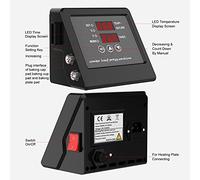 Eujgoov Boîte de Commande Installation Facile, Options de Tension 110 V / 220 V, Compatibles avec 5 en 1, 6 en 1, 8 sur Machines à Chaleur, pour Toutes les Machines Thermocouples de Type K dans (220V)
