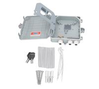 Eujgoov Boîte de Distribution de Fibre Optique à 8 Cœurs pour Intérieur et Extérieur, Prend en Charge la Répartition 1 à 4 et 1 à 8 pour des Connexions de Fibre Efficaces