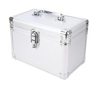Eujgoov Boîtier de Rangement CD DVD, étui de Stockage étanche Noir 6 | Matériau ABS étanche, Organisateur à 6 Compartiments, Compact pour Voyage