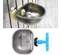 Eujgoov Bol de Mamelon d'observateur Automatique en Acier Inoxydable 5pcs 304 Bol Waterer en Acier avec Vis Réglable pour Lapins (Grand t-Shirt en Acier Inoxydable)