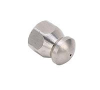 Eujgoov Buse de Jet D'égout pour Nettoyeur Haute Pression de 5000 PSI, Mini Buse de Tuyau de Vidange Compacte et Durable, Accessoire de Nettoyage de Tuyau à Haute (Tête Ronde Avant 1 Arrière 6 Trous