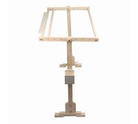 Eujgoov Cadre de Point de Croix Support de Broderie en Bois Support de Cerceau de Sol Réglable de 80 Cm avec Pivot à 360 Degrés 5 Niveaux de Hauteur pour le Quilting à l'aiguille et les Piqueuses