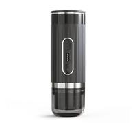 Eujgoov Cafetière Italienne électrique Portable en Acier Inoxydable 304 avec Batterie de 7 500 MAh Extraction Précise à 92 °C Pression de 15 pour la Maison, la Voiture, le Bureau, l'extérieur