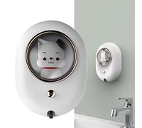 Eujgoov Capsule Rechargeable Capsule Auto Mur de Détection Mur Moussant Automatique Dispensateur avec Large Application pour Les Enfants et Les Adultes, adapté à la Douche, au Bureau, au Blanc